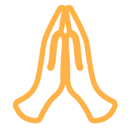hands in prayer icon