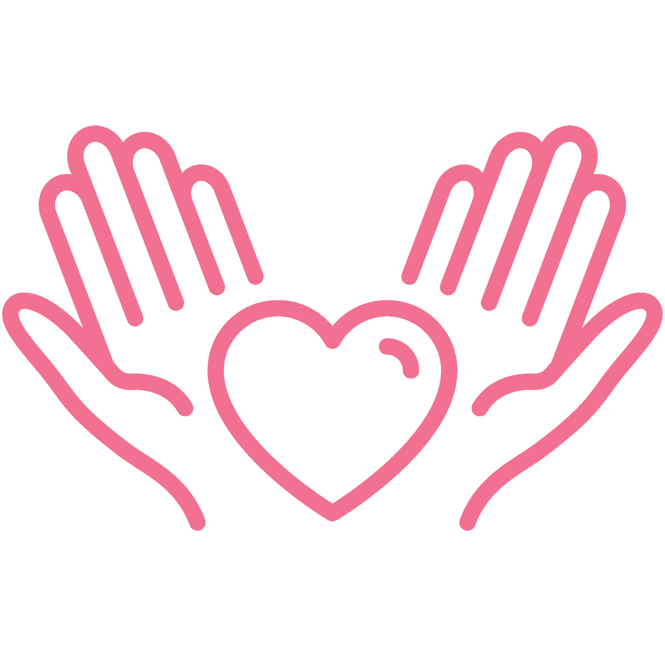 heart in hands icon
