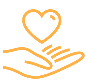 heart in hand icon